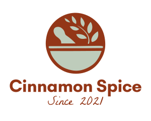 Spice Mortar and Pestle logo design