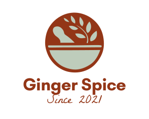 Spice Mortar and Pestle logo design