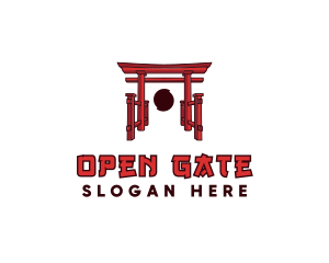 Japanese Torii Arch logo