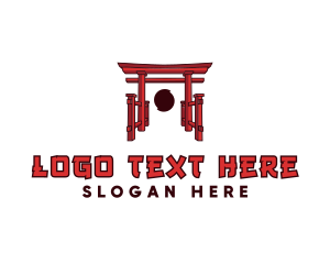 Symbolic - Japanese Torii Arch logo design