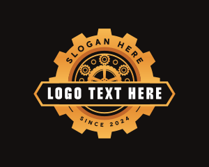 Industrial Gear Cogwheel logo