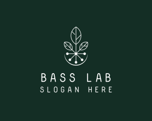 Natural Biotech Leaves logo design