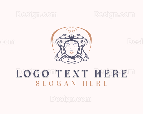 Woman Beauty Hairstyling Logo