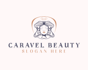 Woman Beauty Hairstyling logo design