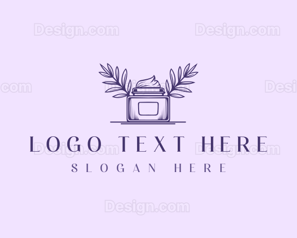 Cosmetic Cream Jar Logo