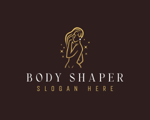 Woman Body Beauty logo design