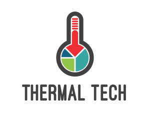 Pie Chart Temperature logo