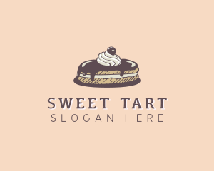 Chocolate Truffle Cake logo design