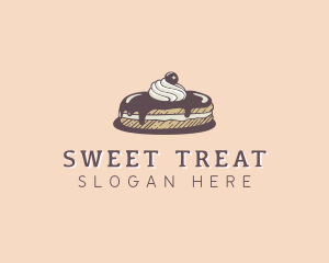 Chocolate Truffle Cake logo design