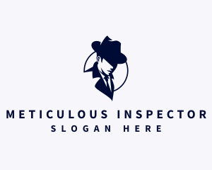 Detective Inspector Hat logo design