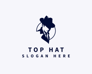 Detective Inspector Hat logo design