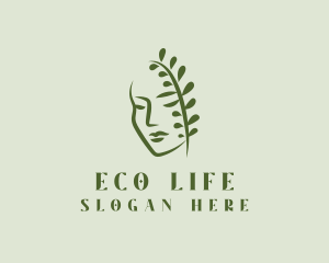 Eco Leaf Lady logo design