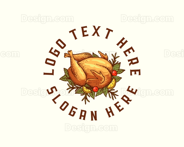 Turkey Food Dish Logo