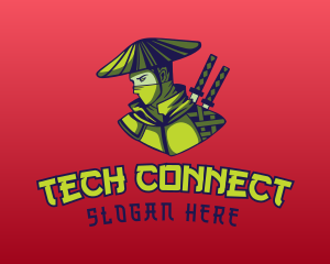 Gaming Asian Ninja Logo