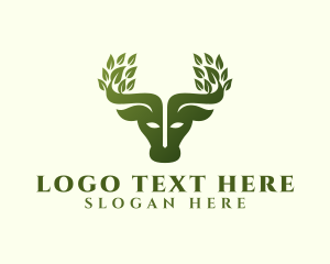 Natural Bull Leaf logo