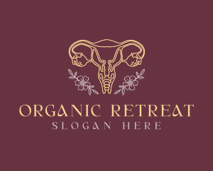 Floral Female Uterus logo