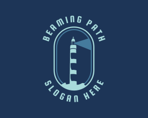 Lighthouse Light Beam logo design