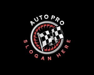 Racing Automotive Flag logo