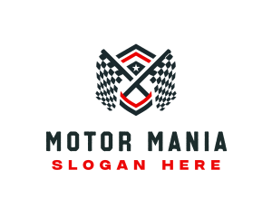 Racing Flag Motorsport logo design