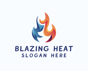 Blazing Flame Fuel logo design