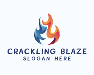 Blazing Flame Fuel logo design