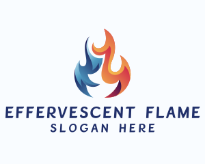 Blazing Flame Fuel logo design