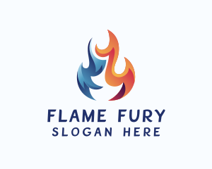 Blazing Flame Fuel logo design