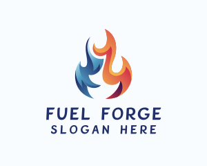 Blazing Flame Fuel logo design