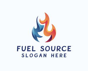 Blazing Flame Fuel logo design