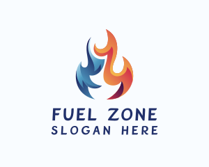 Blazing Flame Fuel logo design