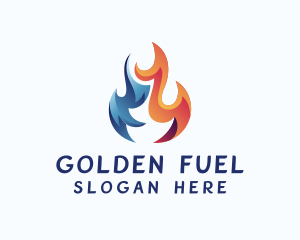 Blazing Flame Fuel logo design