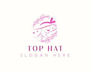 Lady Beauty Hat logo design