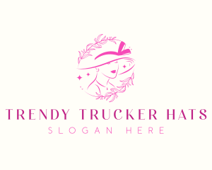 Lady Beauty Hat logo design