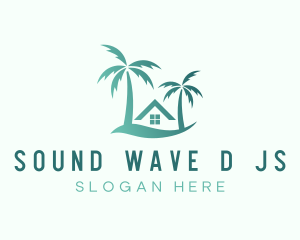 Gradient Resort House logo design