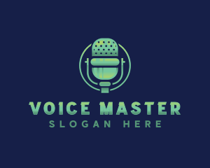 Audio Microphone Broadcast logo design