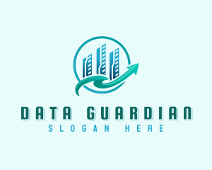 Analytics Data Graph logo design