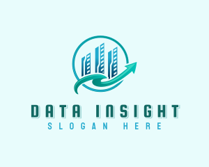 Analytics Data Graph logo design