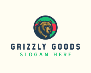 California Grizzly Bear logo design