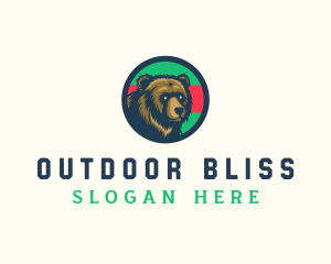 California Grizzly Bear logo design