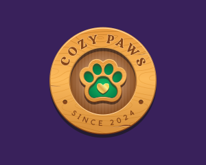 Paw Print Pet Veterinary logo design