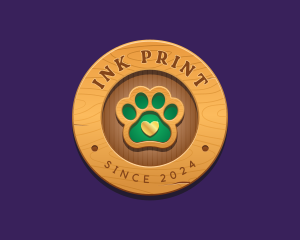 Paw Print Pet Veterinary logo design