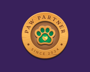 Paw Print Pet Veterinary logo design