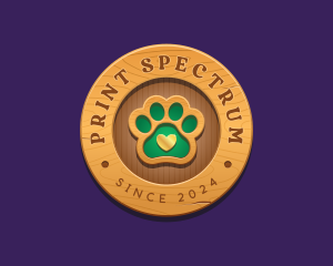 Paw Print Pet Veterinary logo design