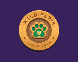 Paw Print Pet Veterinary logo design