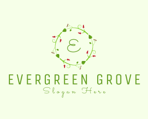 Grape Plant Organic Leaf  logo design