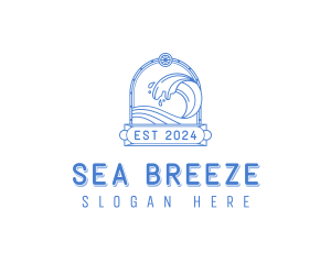 Resort Sea Wave logo design