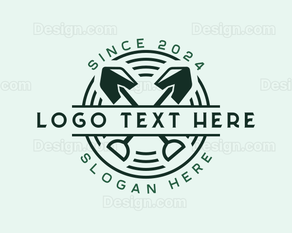 Lawn Shovel Landscaping Logo