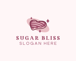 Heart Sugar Cookie logo design