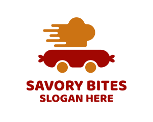 Sausage Meal Delivery logo design