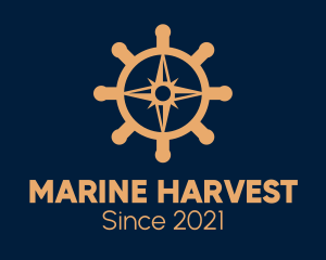 Marine Ship Compass  logo design